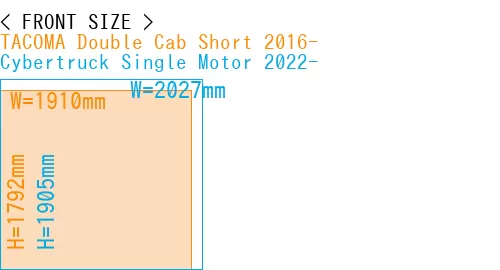 #TACOMA Double Cab Short 2016- + Cybertruck Single Motor 2022-